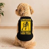 American Football Line Player Support Gift Doggie Tank thumb 2