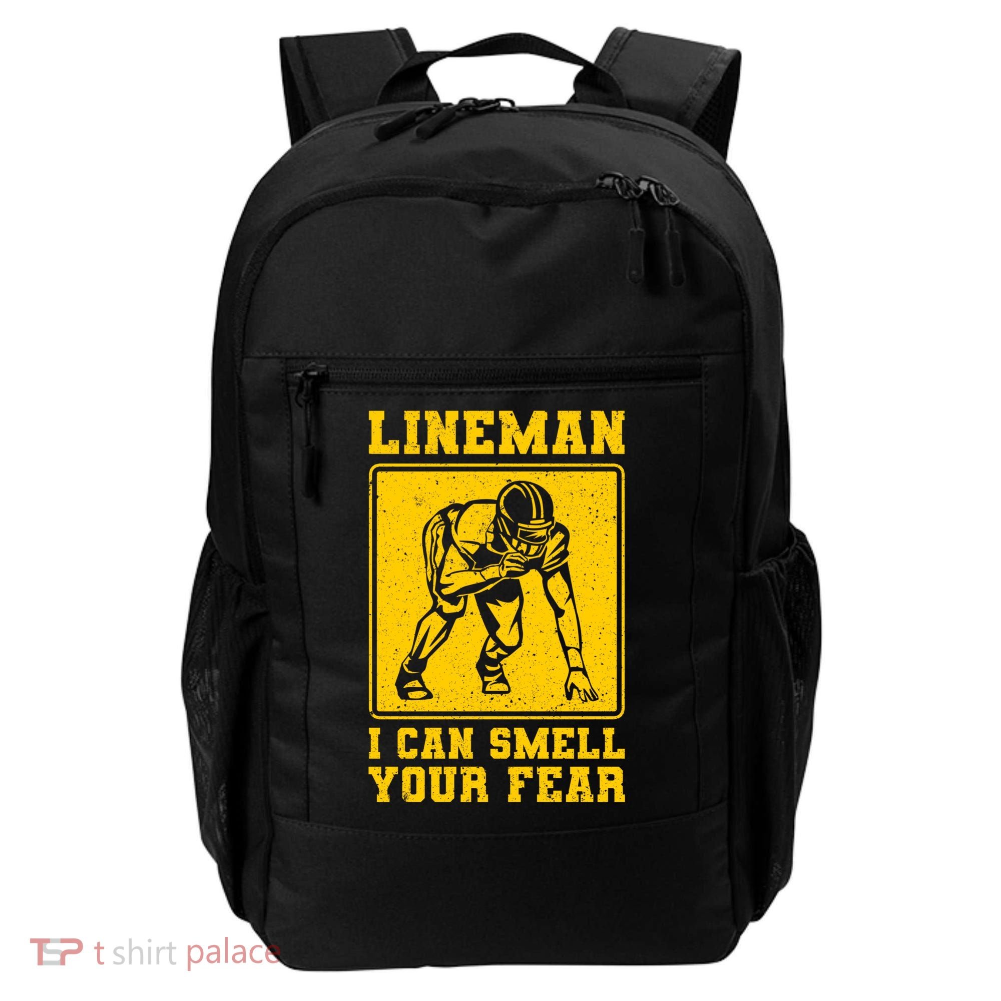 American Football Line Player Support Gift Backpack