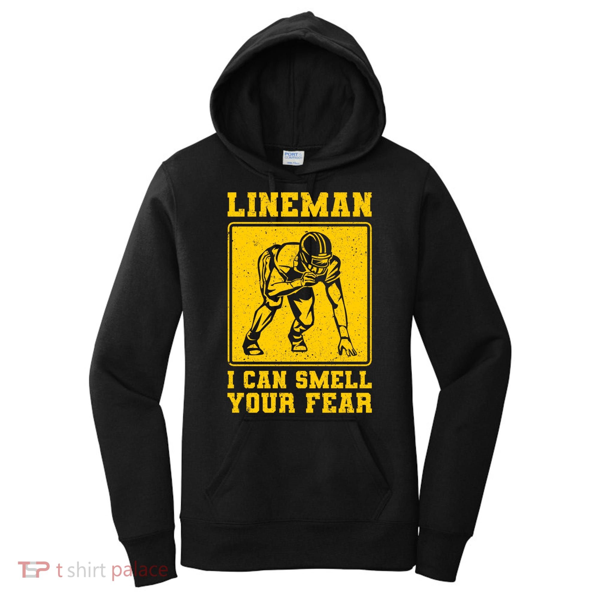 American Football Line Player Support Gift Women's Hoodie