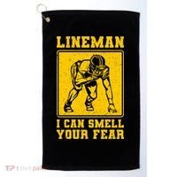 American Football Line Player Support Gift Golf Towel thumb 0