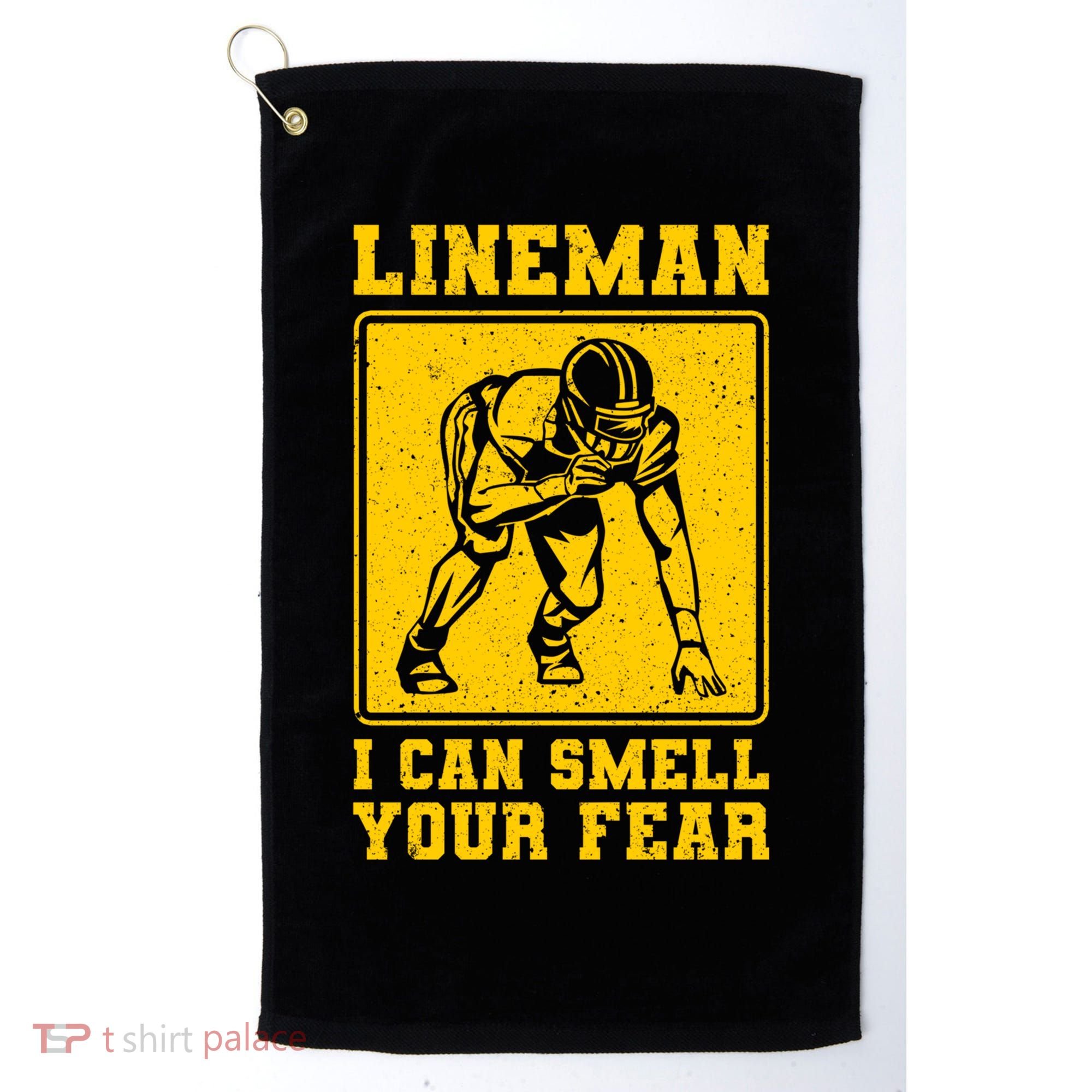 American Football Line Player Support Gift Golf Towel