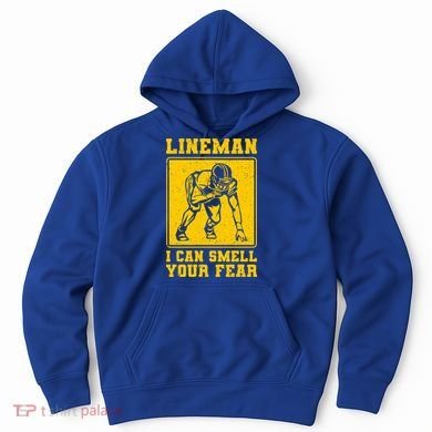 American Football Line Player Support Gift Hoodie