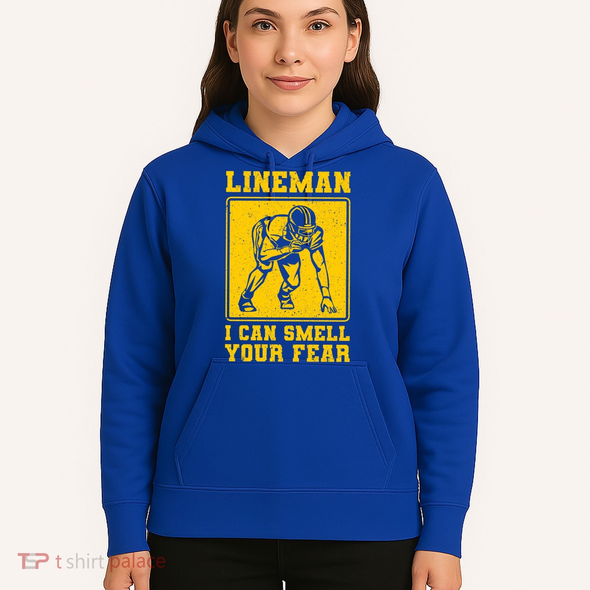 American Football Line Player Support Gift Hoodie