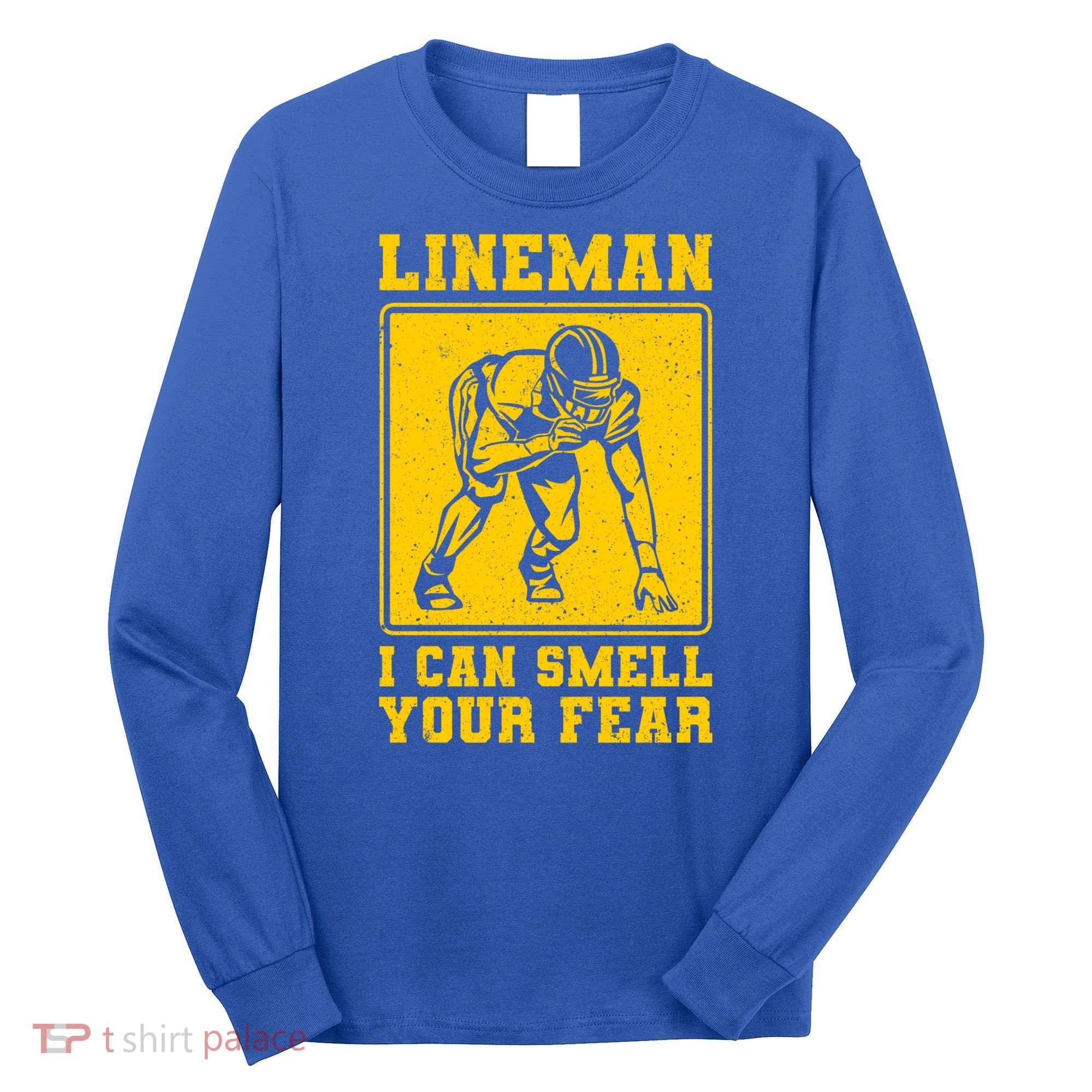 American Football Line Player Support Gift Long Sleeve Shirt