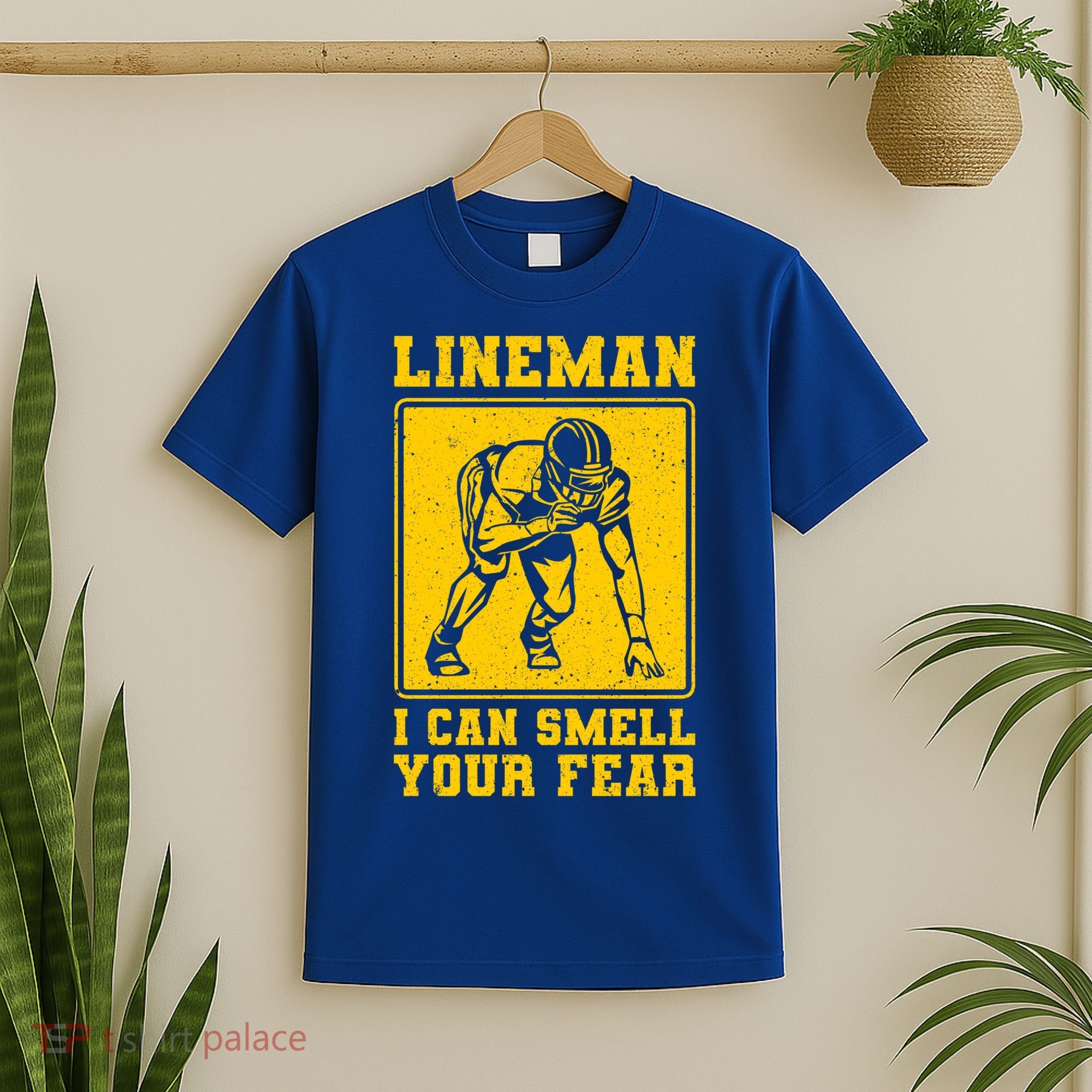 American Football Line Player Support Gift T-Shirt