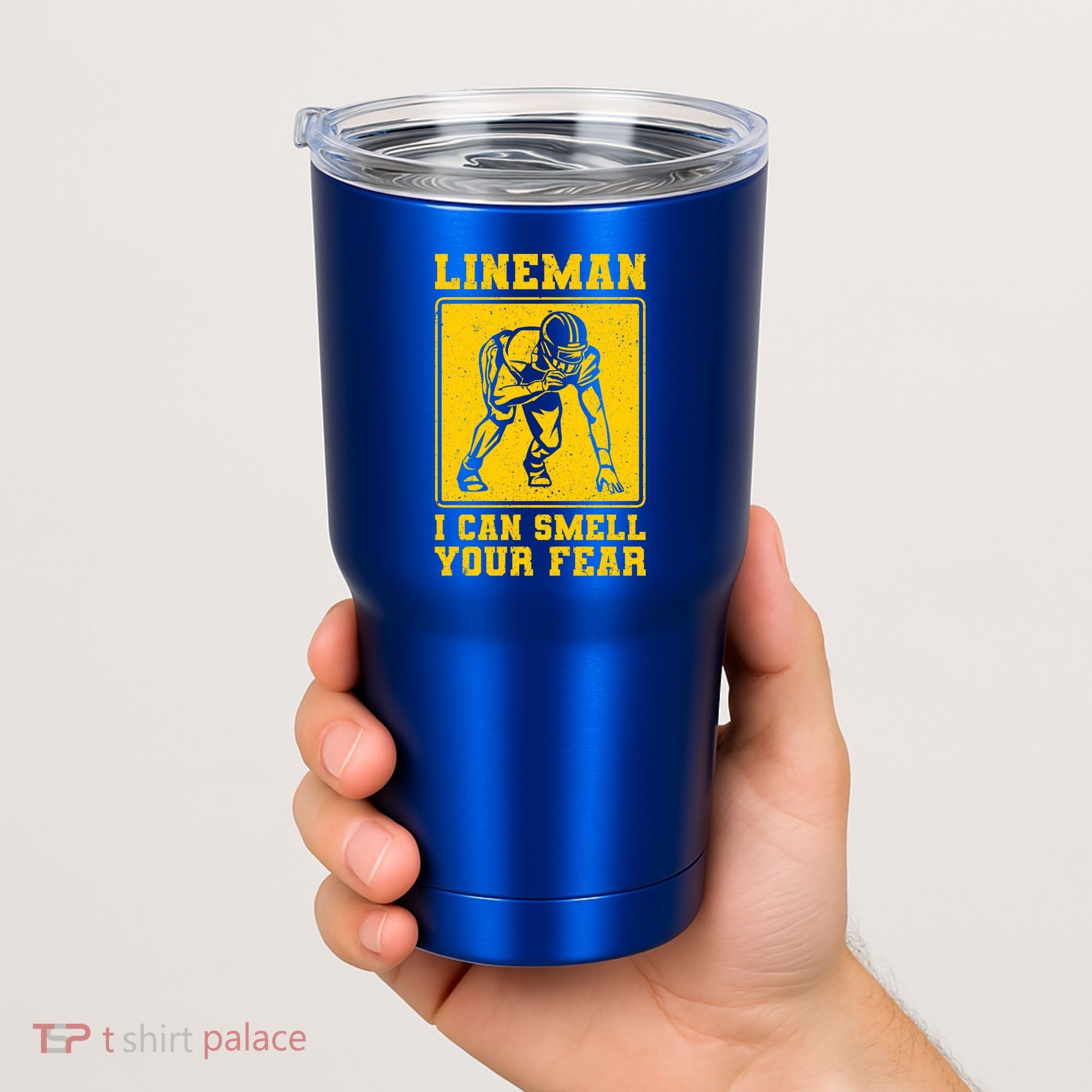 American Football Line Player Support Gift Tumbler
