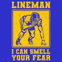 American Football Line Player Support Gift Mousepad thumb 1