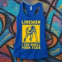 American Football Line Player Support Gift Women's Tank Top thumb 3