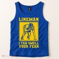 American Football Line Player Support Gift Tank Top thumb 2