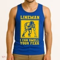 American Football Line Player Support Gift Tank Top thumb 3