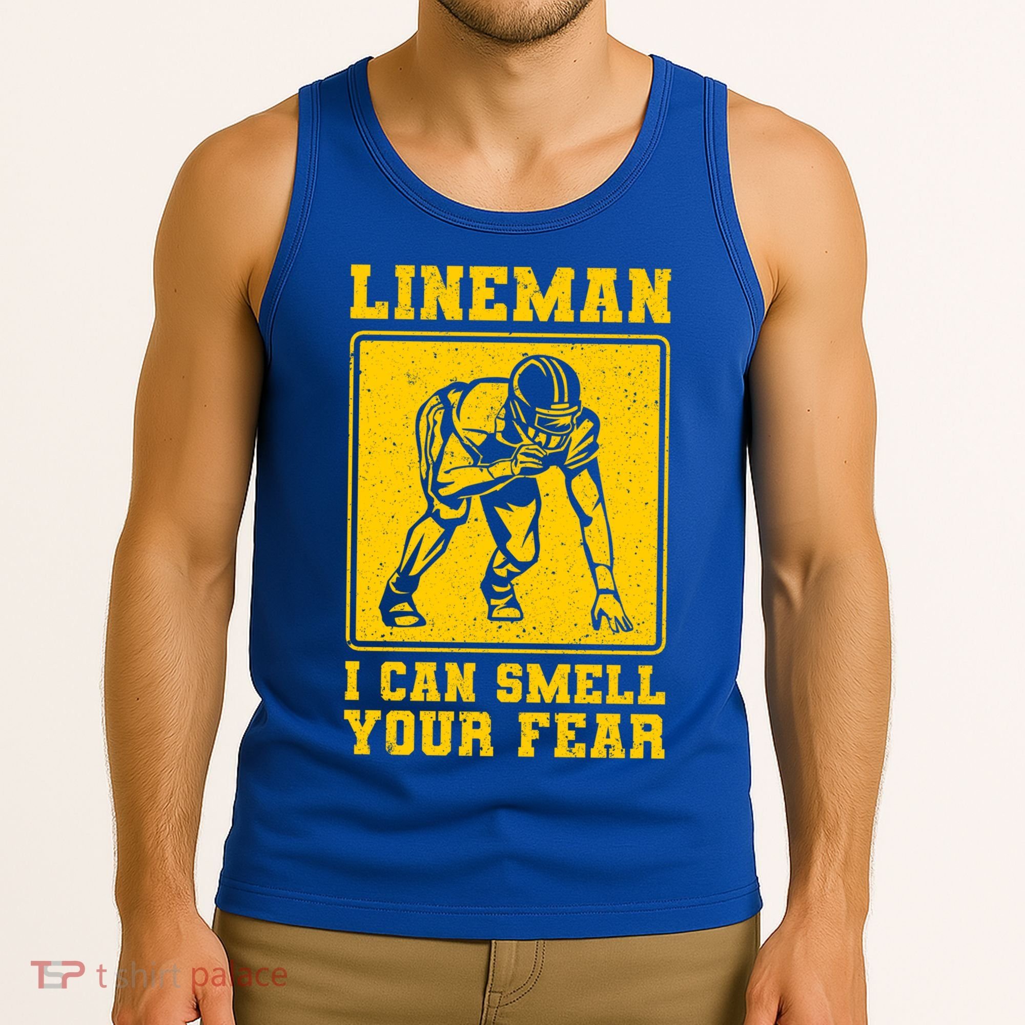 American Football Line Player Support Gift Tank Top