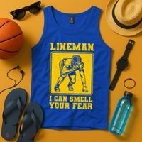 American Football Line Player Support Gift Tank Top thumb 4