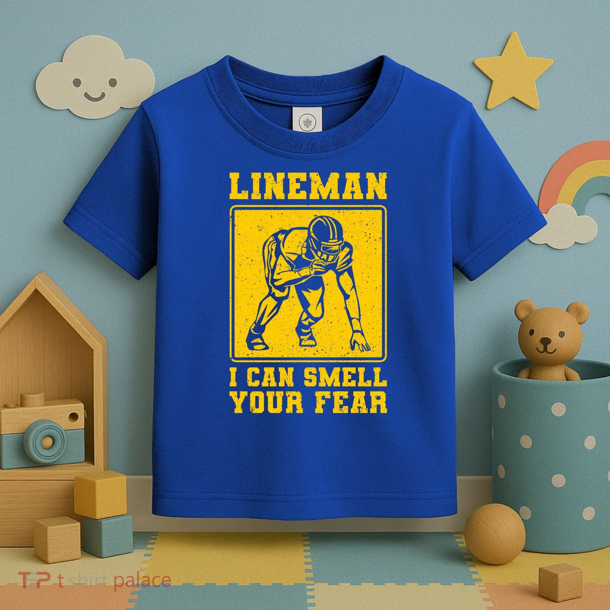 American Football Line Player Support Gift Toddler T-Shirt
