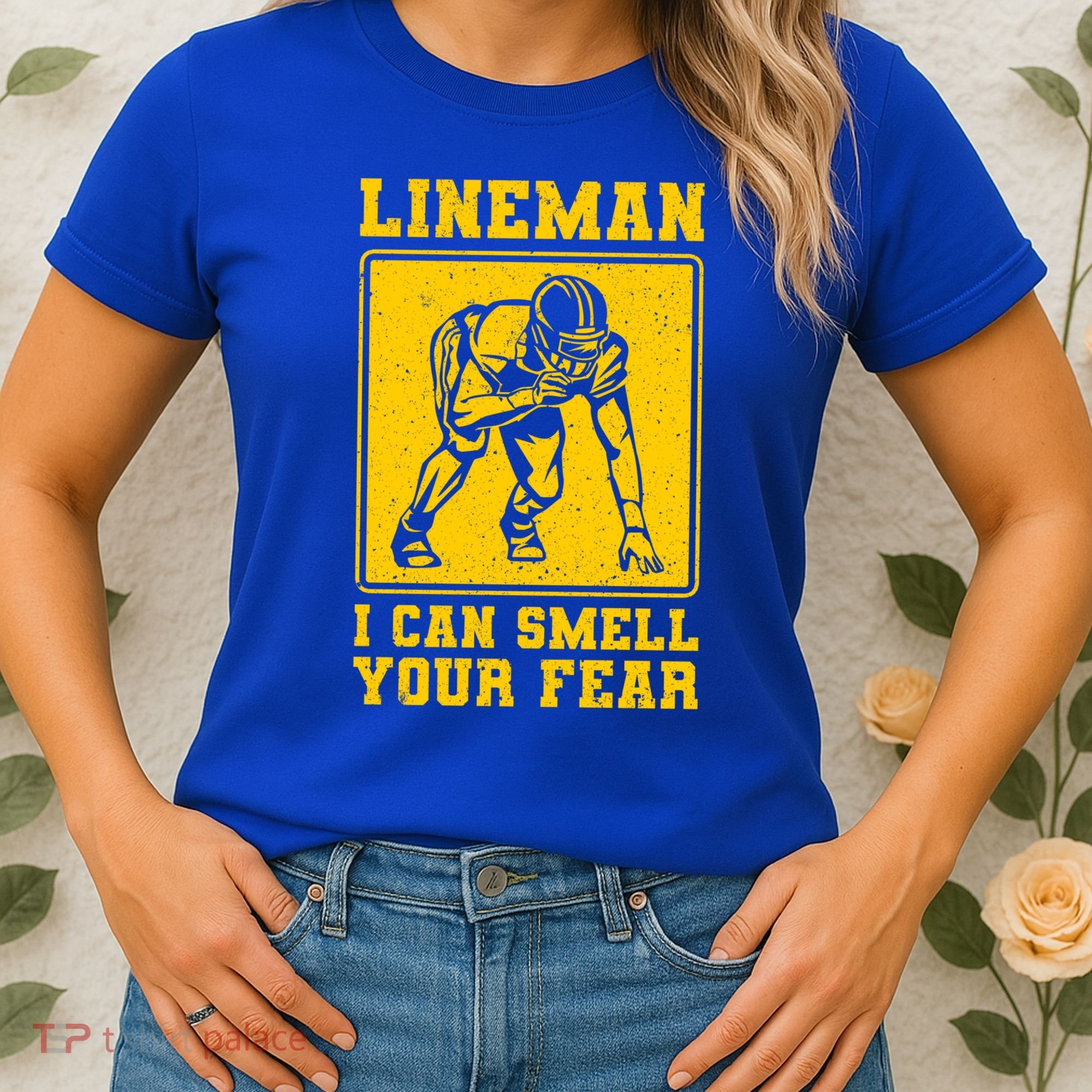 American Football Line Player Support Gift Women's T-Shirt