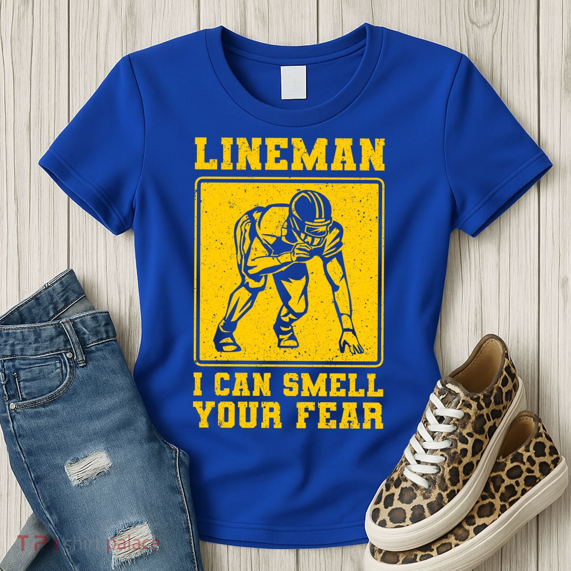 American Football Line Player Support Gift Women's T-Shirt