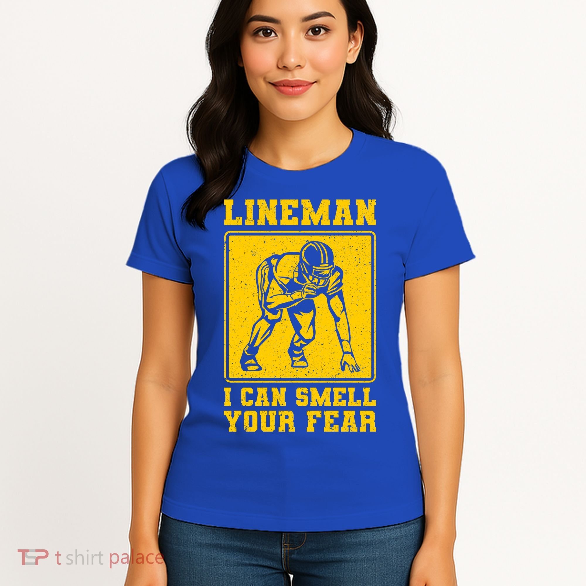 American Football Line Player Support Gift Women's T-Shirt