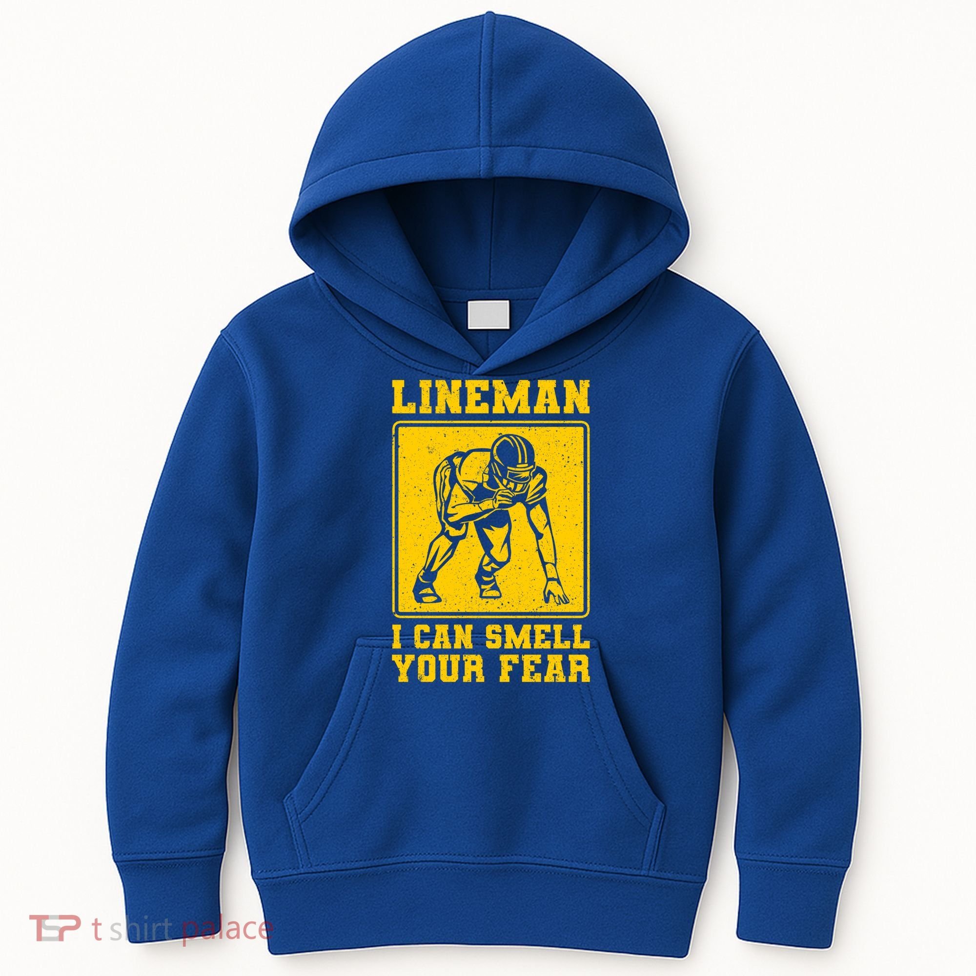 American Football Line Player Support Gift Kids Hoodie