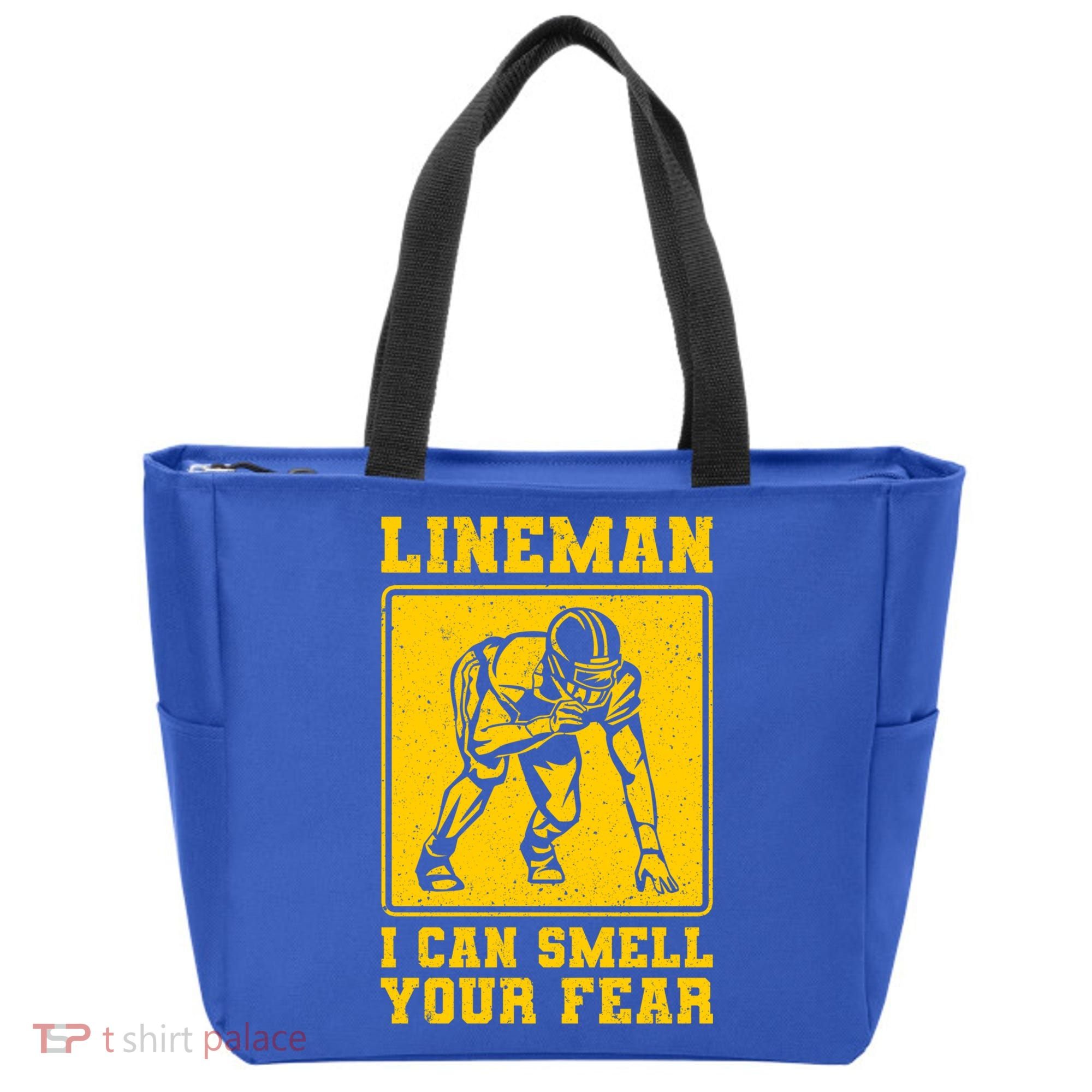 American Football Line Player Support Gift Tote Bag