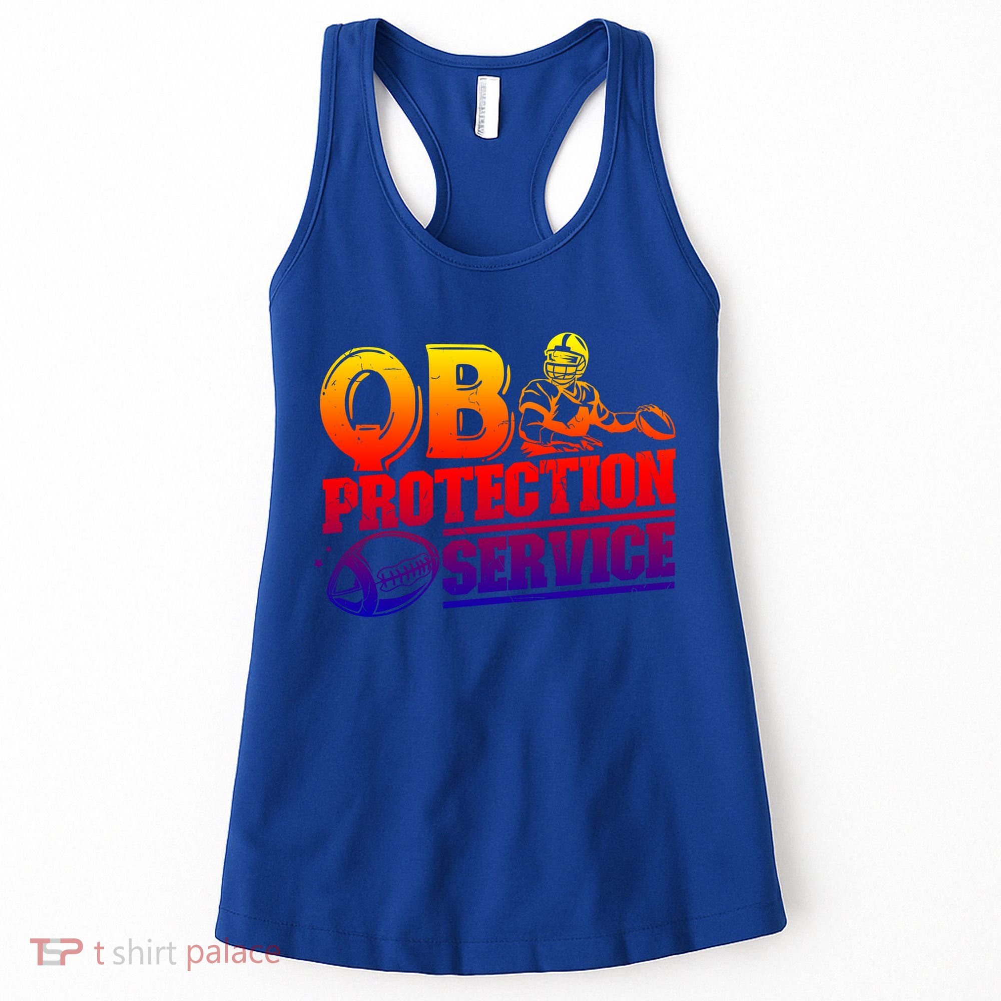 American Football Line Qb Protection Service Great Gift Women's Tank Top
