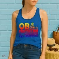 American Football Line Qb Protection Service Great Gift Women's Tank Top thumb 2