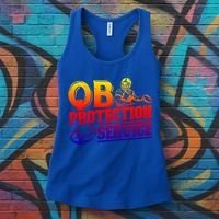 American Football Line Qb Protection Service Great Gift Women's Tank Top thumb 3