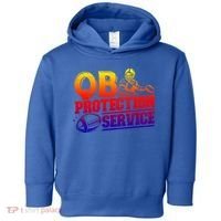 American Football Line Qb Protection Service Great Gift Toddler Hoodie thumb 0