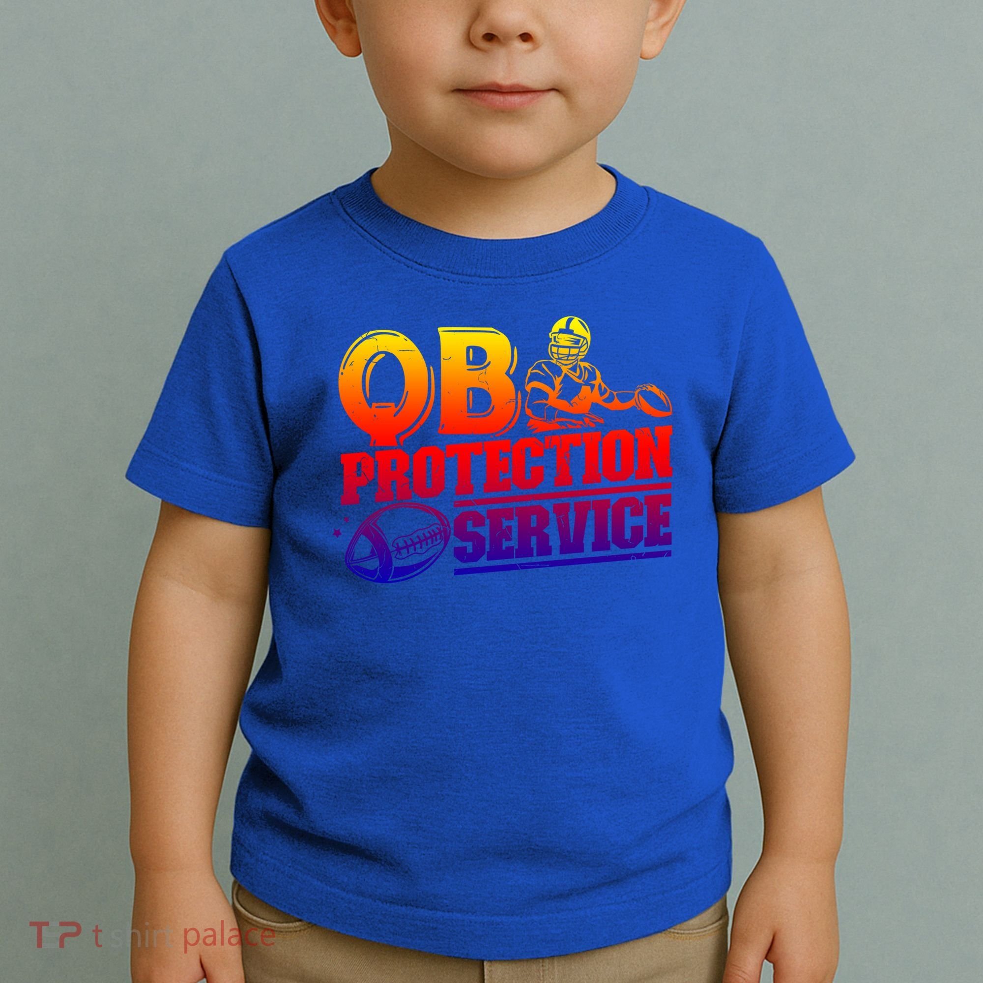 American Football Line Qb Protection Service Great Gift Toddler T-Shirt