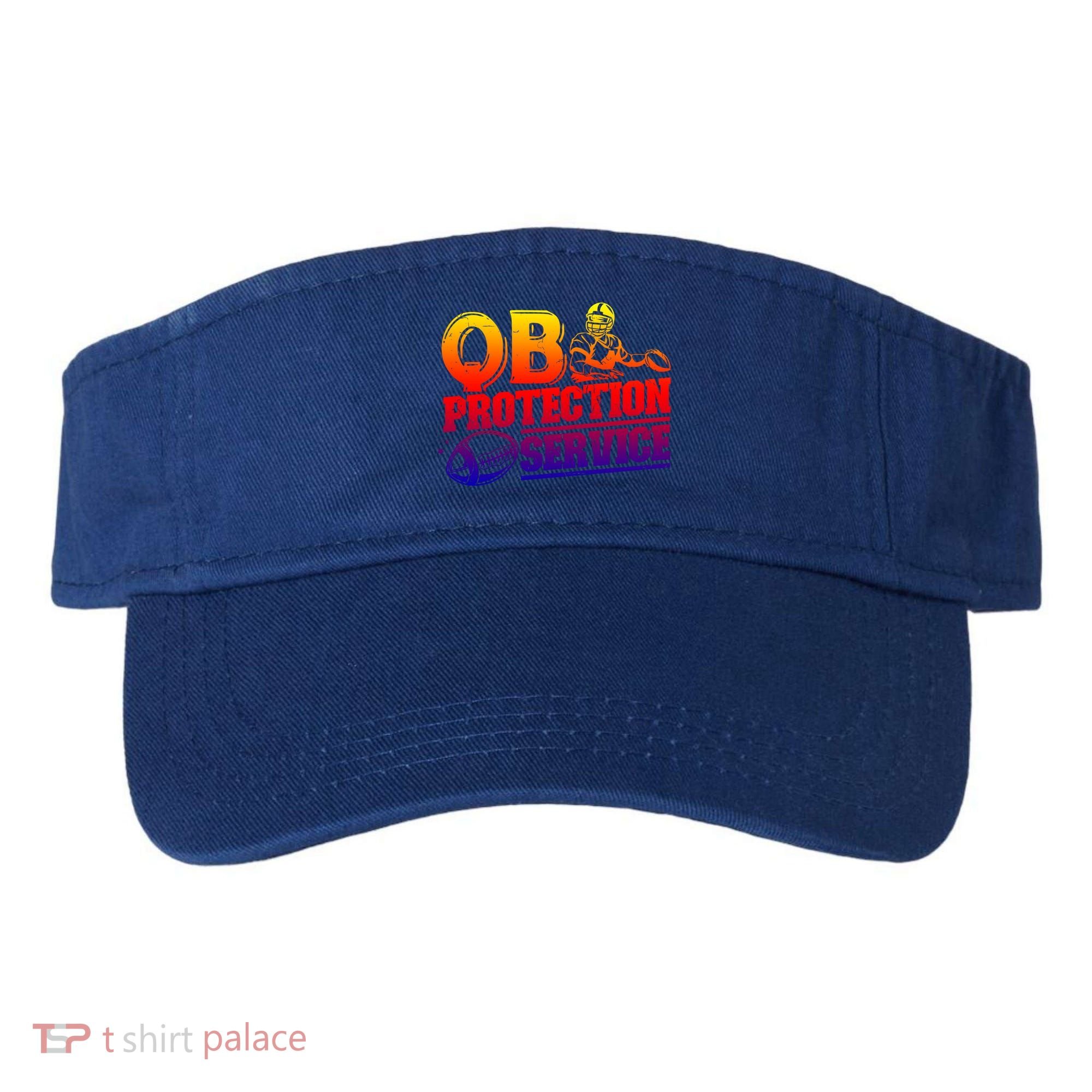 American Football Line Qb Protection Service Great Gift Visor