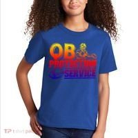 American Football Line Qb Protection Service Great Gift Kids T-Shirt thumb 2