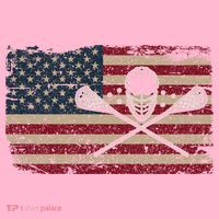 American Flag Lacrosse Usa Lax Player Gift Idea Great Gift Coaster thumb 2