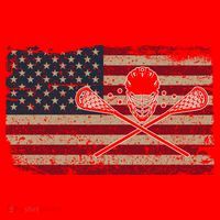 American Flag Lacrosse Usa Lax Player Gift Idea Great Gift Santa Hat thumb 1