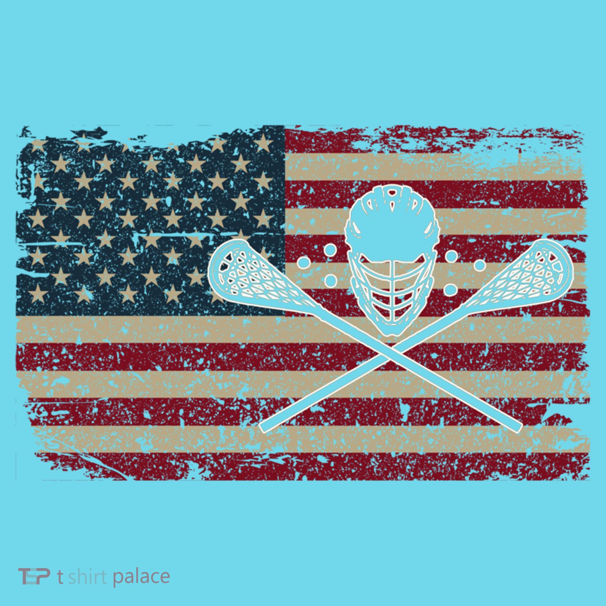 American Flag Lacrosse Usa Lax Player Gift Idea Great Gift Long Sleeve Shirt