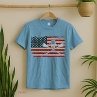 American Flag Lacrosse Usa Lax Player Gift Idea Great Gift T-Shirt thumb 2