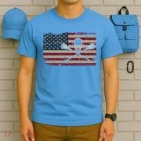 American Flag Lacrosse Usa Lax Player Gift Idea Great Gift T-Shirt thumb 5