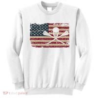 American Flag Lacrosse Usa Lax Player Gift Idea Great Gift Sweatshirt thumb 0