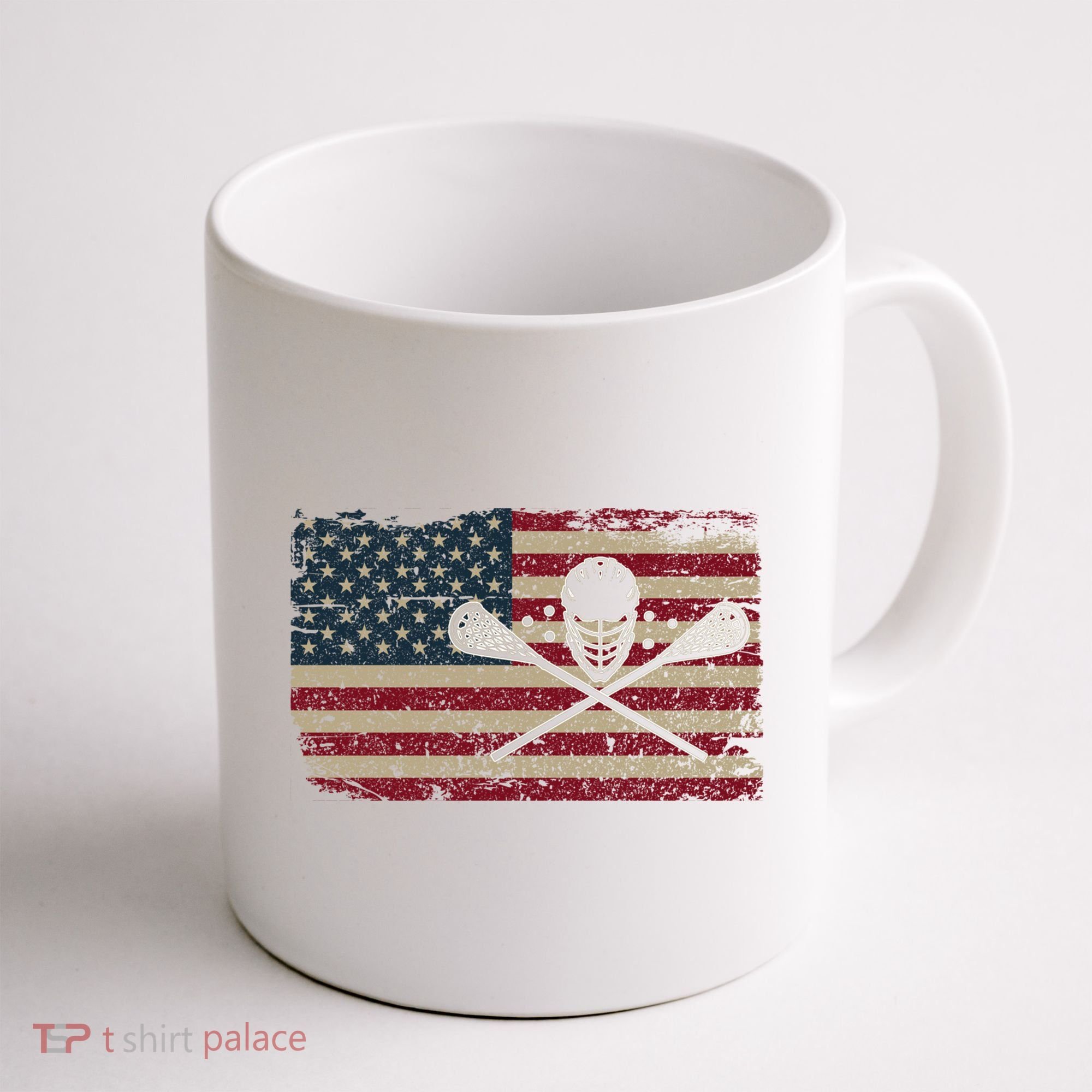 American Flag Lacrosse Usa Lax Player Gift Idea Great Gift Coffee Mug