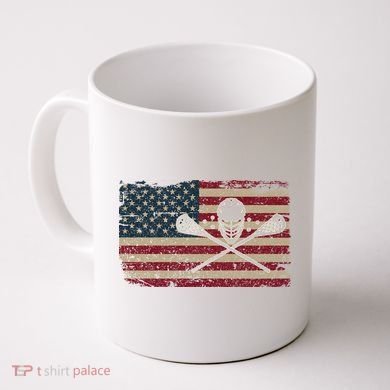 American Flag Lacrosse Usa Lax Player Gift Idea Great Gift Coffee Mug