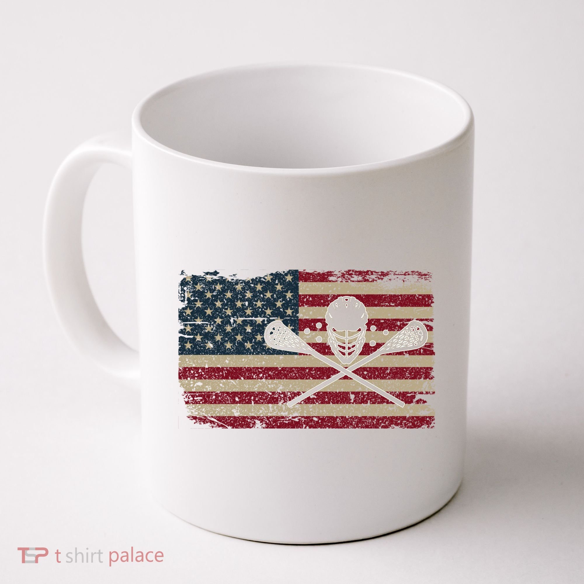 American Flag Lacrosse Usa Lax Player Gift Idea Great Gift Coffee Mug