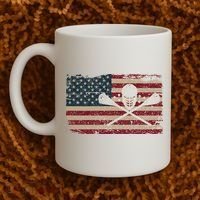 American Flag Lacrosse Usa Lax Player Gift Idea Great Gift Coffee Mug thumb 2