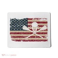 American Flag Lacrosse Usa Lax Player Gift Idea Great Gift Mousepad thumb 0