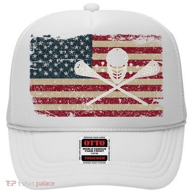 American Flag Lacrosse Usa Lax Player Gift Idea Great Gift Hat