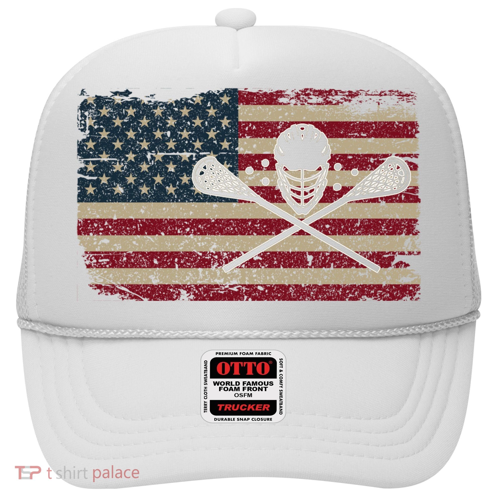 American Flag Lacrosse Usa Lax Player Gift Idea Great Gift Hat