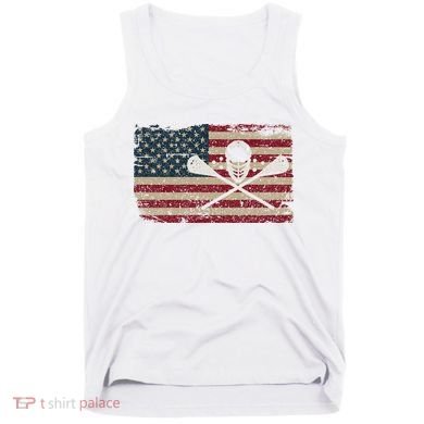 American Flag Lacrosse Usa Lax Player Gift Idea Great Gift Tank Top