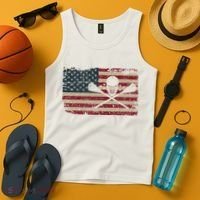 American Flag Lacrosse Usa Lax Player Gift Idea Great Gift Tank Top thumb 4