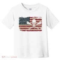 American Flag Lacrosse Usa Lax Player Gift Idea Great Gift Toddler T-Shirt thumb 0
