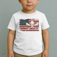 American Flag Lacrosse Usa Lax Player Gift Idea Great Gift Toddler T-Shirt thumb 2