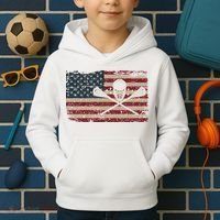 American Flag Lacrosse Usa Lax Player Gift Idea Great Gift Kids Hoodie thumb 2
