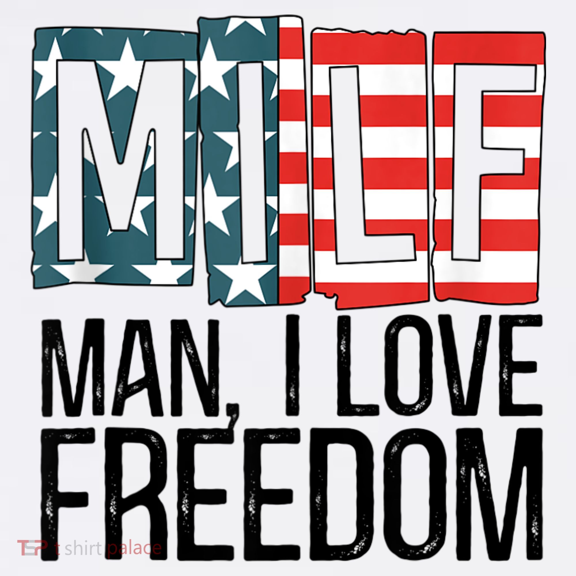 American Flag MILF Man I Love Freedom 4th Of July Patriotic Women's Hoodie