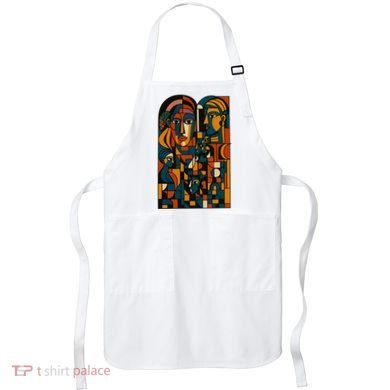 Abstract Faces Montage  Apron