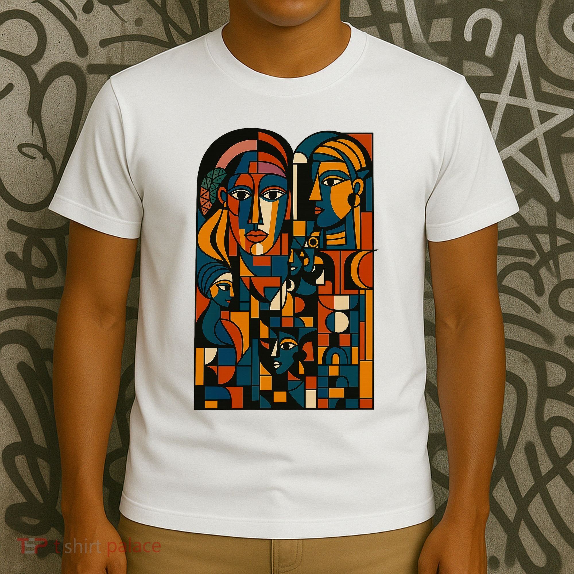 Abstract Faces Montage  T-Shirt